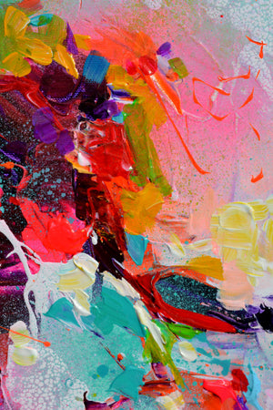 Sea Shell in the Wind Small Abstract Painting