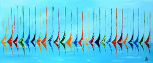 Sailing Symphony (2025) Acrylic painting by Edelgard Schroer