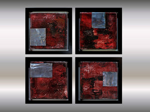 Metallic Echoes (2025) Acrylic painting by Edelgard Schroer