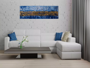 Silent Gilding (2026) Acrylic painting by Edelgard Schroer