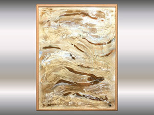 Golden Waves (2025) Acrylic painting by Edelgard Schroer