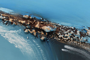 Twilight River 2025 Acrylic Painting by Edelgard Schroer