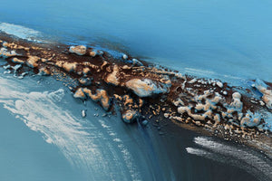 Twilight River 2025 Acrylic Painting by Edelgard Schroer