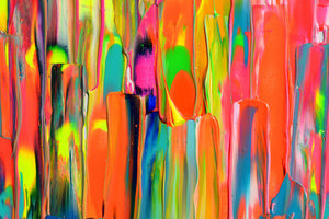 Gypsy Girl in Paris III Abstract Textured Art