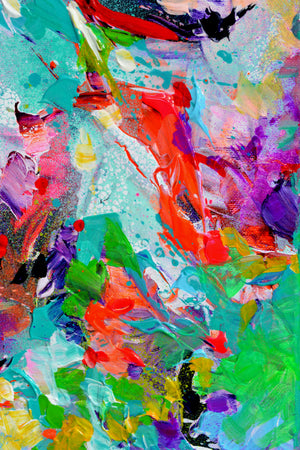 Sea Shell in the Wind Small Abstract Painting