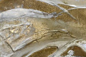 Golden Waves (2025) Acrylic painting by Edelgard Schroer