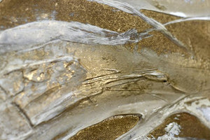 Golden Waves (2025) Acrylic painting by Edelgard Schroer