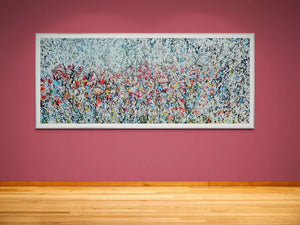 Wild Poppy Meadow Original Painting by Lesley Blackburn