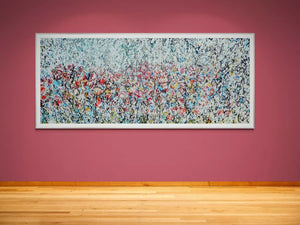 Wild Poppy Meadow Original Painting by Lesley Blackburn