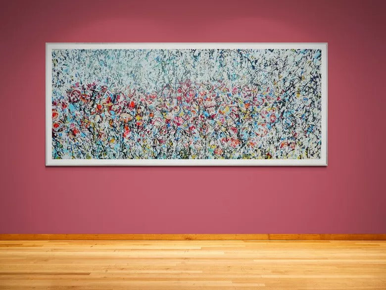 Wild Poppy Meadow Original Painting by Lesley Blackburn