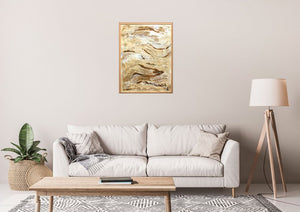 Golden Waves (2025) Acrylic painting by Edelgard Schroer