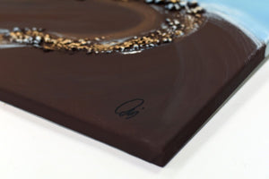 Twilight River 2025 Acrylic Painting by Edelgard Schroer