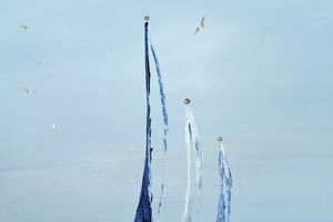 Sailing Silence (2025) Acrylic painting by Edelgard Schroer