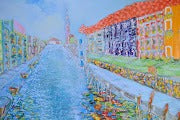 Murano Venice – Panoramic Impressionist Cityscape