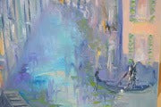 Venetian Blue Original Atmospheric Oil Painting