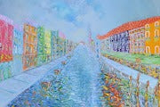 Murano Venice – Panoramic Impressionist Cityscape