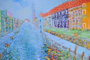 Murano Venice – Panoramic Impressionist Cityscape
