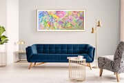 Gardenia Dramatic Large Floral Palette Knife Painting