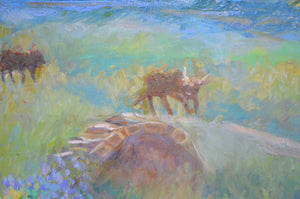 Highlanders on the Loch Scottish Highland Landscape