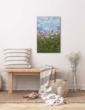 A Blast of Summer – Textured Wildflower Painting