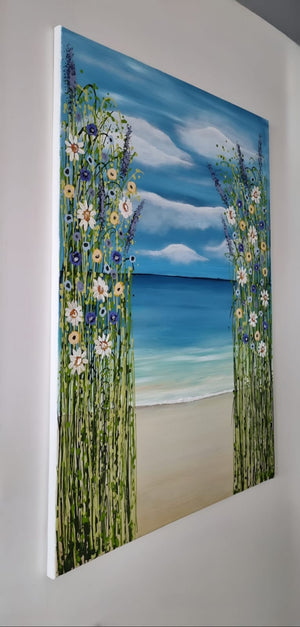A Window to Stillness – Textured Seascape Art