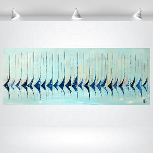 Sailing Rhythm 2025 Acrylic Painting by Edelgard Schroer