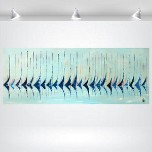 Sailing Rhythm 2025 Acrylic Painting by Edelgard Schroer