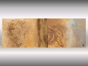 Golden Echoes (2025) Acrylic painting by Edelgard Schroer