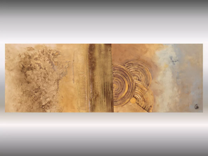 Golden Echoes (2025) Acrylic painting by Edelgard Schroer