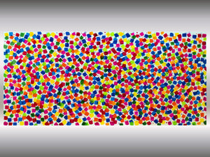 Dancing Pixels 2025 Acrylic Painting by Edelgard Schroer