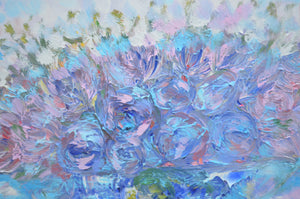 Blue Roses by Lesley Blackburn