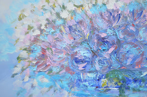 Blue Roses by Lesley Blackburn