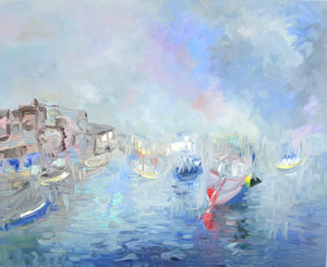 Brixham Harbour – Impressionist Seascape Painting
