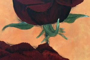 Crimson Grace (2025) Acrylic painting by Edelgard Schroer