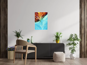 Flame Bloom II (2025) Acrylic painting by Edelgard Schroer