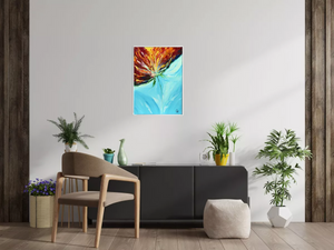 Flame Bloom II (2025) Acrylic painting by Edelgard Schroer