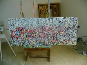 Wild Poppy Meadow Original Painting by Lesley Blackburn