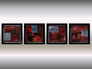 Metallic Echoes (2025) Acrylic painting by Edelgard Schroer