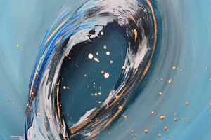 Ocean Loop (2025) Acrylic painting by Edelgard Schroer