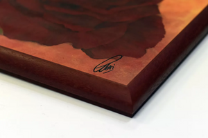 Crimson Grace (2025) Acrylic painting by Edelgard Schroer