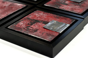 Metallic Echoes (2025) Acrylic painting by Edelgard Schroer