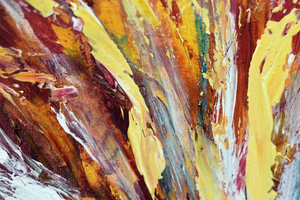 Flame Bloom II (2025) Acrylic painting by Edelgard Schroer