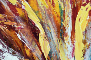 Flame Bloom II (2025) Acrylic painting by Edelgard Schroer