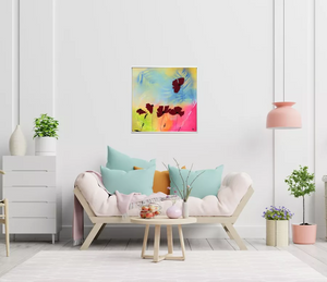 Scarlet Breeze (2025) Acrylic painting by Edelgard Schroer