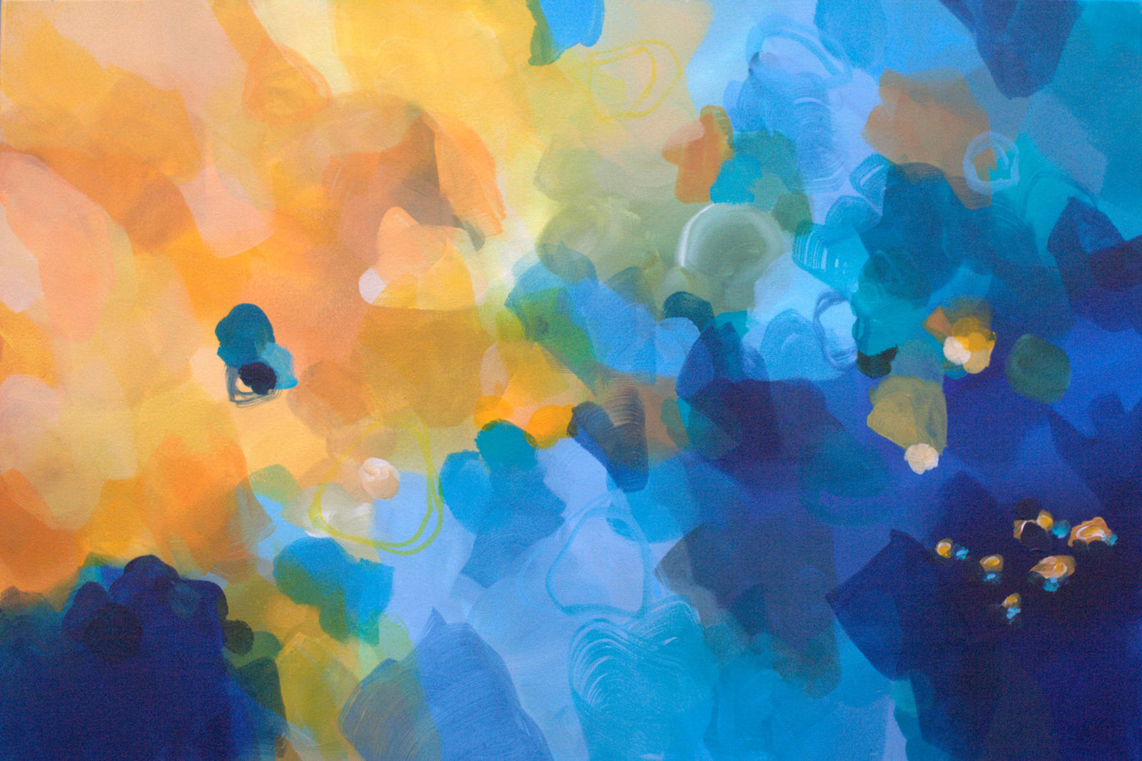 Go Where Your Heart Takes You Modern Abstract Art