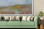 Autumn Flowers Original Impressionistic Oil Painting – Oil on Canvas