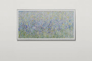 Wild Iris Meadow Original Floral Drip Painting