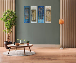 Gilded Thresholds (2026) Acrylic painting by Edelgard Schroer