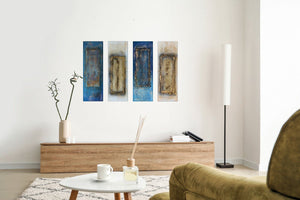 Gilded Thresholds (2026) Acrylic painting by Edelgard Schroer