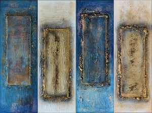 Gilded Thresholds (2026) Acrylic painting by Edelgard Schroer